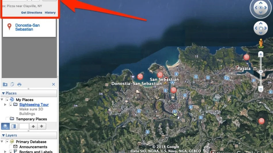 Does Google Earth have a measuring tool?